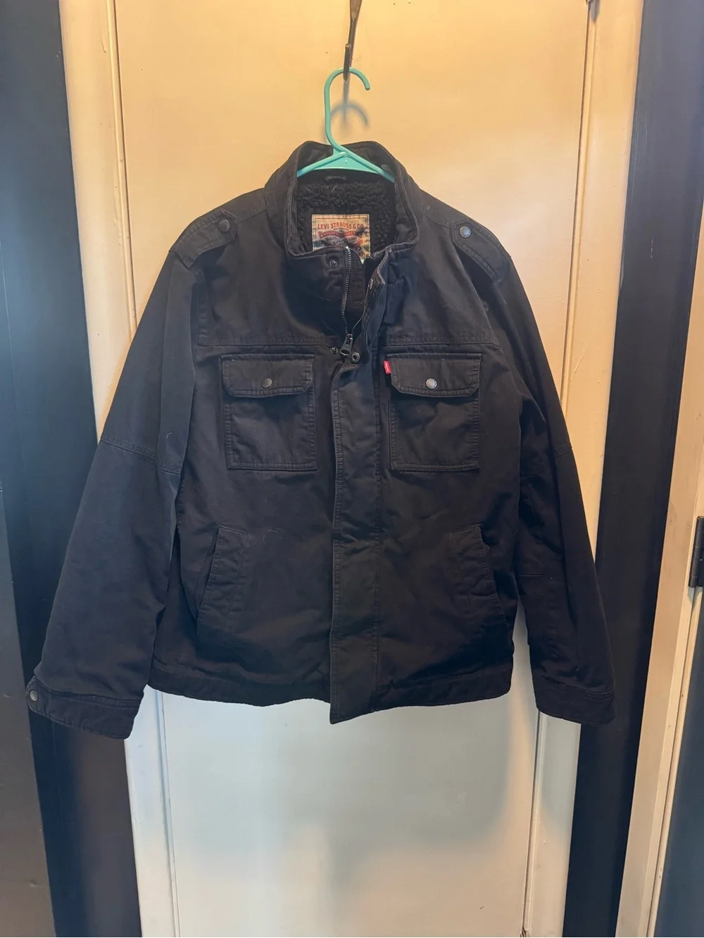 Men’s Levi's Black Canvas Winter Coat